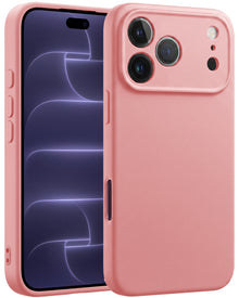 iPhone 18 Pro Hoesje Siliconen Backcover Lichtgewicht - Lichtroze