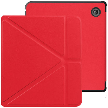 Kobo Libra 2 Trifold Bookcase Hoes - Rood