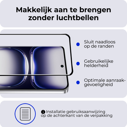 OPPO Reno 12 Pro Screenprotector Gehard Glas - Full Screen