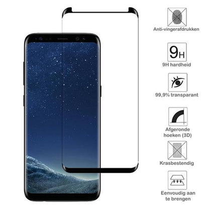 Samsung S8 Screenprotector Full Cover Tempered Glass