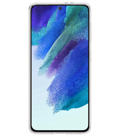 Samsung S21 FE Hoesje Siliconen Backcover Lichtgewicht - Transparant