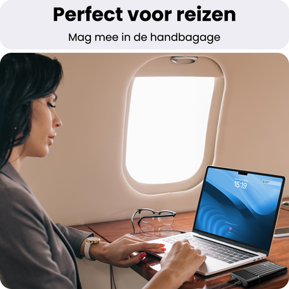 Powerbank 20000 mAh USB-C & USB-A Fast Charge – Powerbanks Geschikt Voor iPhone en Samsung Noodpakket - Zwart