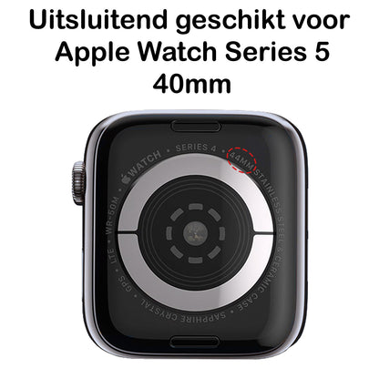 Apple Watch Series 5 40 mm Hoesje Siliconen Backcover Lichtgewicht - Transparant