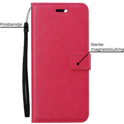 OnePlus Nord 3 Hoesje Bookcase Cover met Kaarthouder - Donkerroze