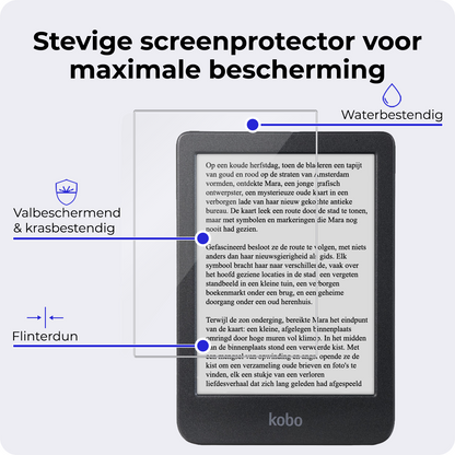 Screenprotector Geschikt voor Kobo Clara BW Screenprotector Gehard Glas Tempered Glass - Screenprotector Geschikt voor Kobo Clara BW Screenprotector