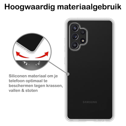 Samsung A13 4G Hoesje Siliconen Backcover Lichtgewicht - Transparant