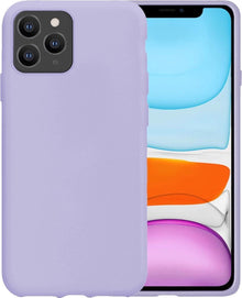 iPhone 11 Pro Hoesje Siliconen Backcover Lichtgewicht - Lila