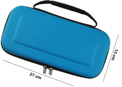 Nintendo Switch OLED Hard Cover Hoes met Spellen ruimte -Blauw