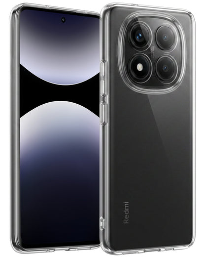 Xiaomi Redmi Note 14 Pro Hoesje Siliconen Backcover Lichtgewicht - Transparant