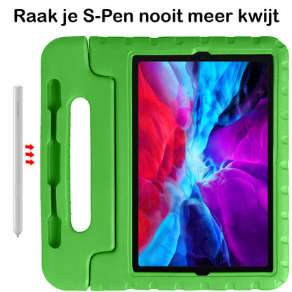 iPad Pro 2022 (11 inch) Kinderhoes Shockabsorberend Foam - Groen