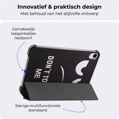 iPad Mini 7 Trifold Bookcase Hoes - Don't Touch Me
