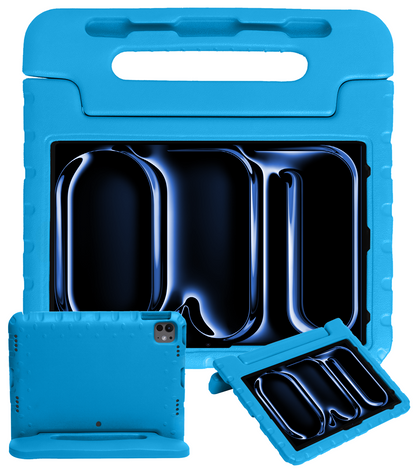 iPad Pro 2024 (13 inch) Kinderhoes Shockabsorberend Foam - Blauw
