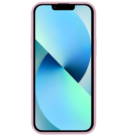 iPhone 14 Plus Hoesje Siliconen Backcover Lichtgewicht - Lila