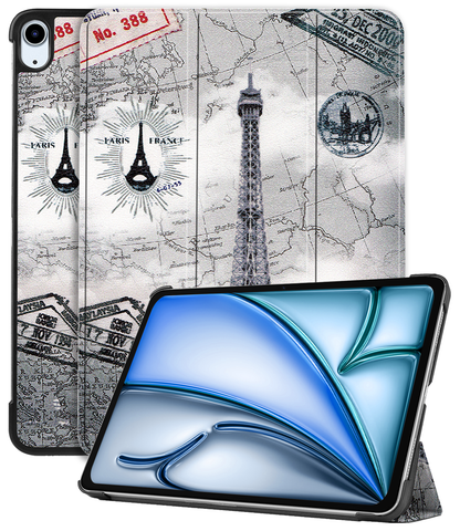 iPad Air 2024 / 2025 (11 inch) Trifold Bookcase Hoes - Eiffeltoren