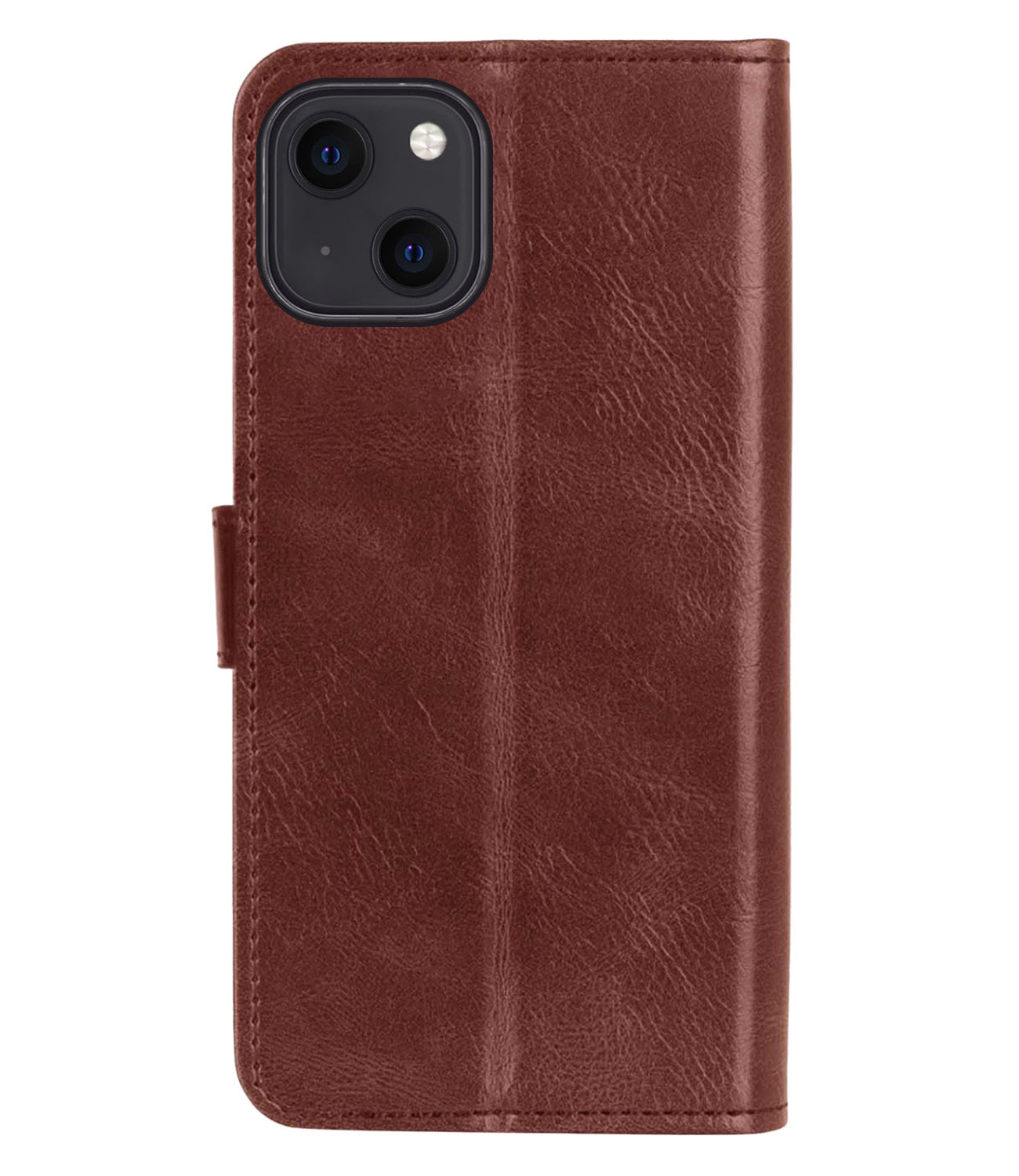 iPhone 14 Plus Hoesje Book Case Kunstleer - Bruin