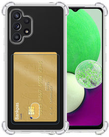 Samsung A32 4G Hoesje Kaarthouder Backcover Shockproof - Transparant