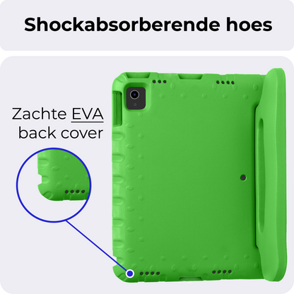 iPad Air 2024 (13 inch) Hoesje Kids Cover Bumper - Groen