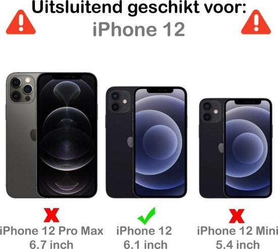 iPhone 12 Hoesje Marmer - Groen