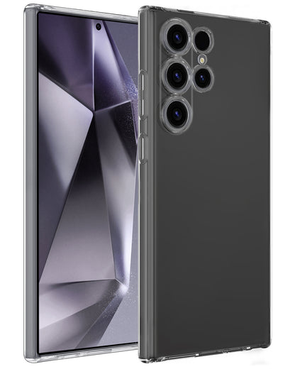 Samsung S24 Ultra Hoesje Siliconen Backcover Lichtgewicht - Transparant