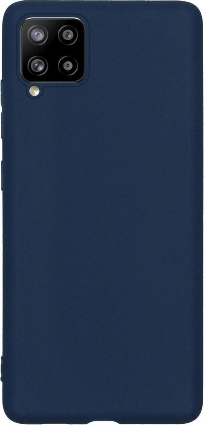 Samsung A12 Hoesje Siliconen - Donkerblauw