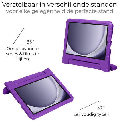 Samsung Galaxy Tab A9 Plus Kinderhoes Shockabsorberend Foam - Paars
