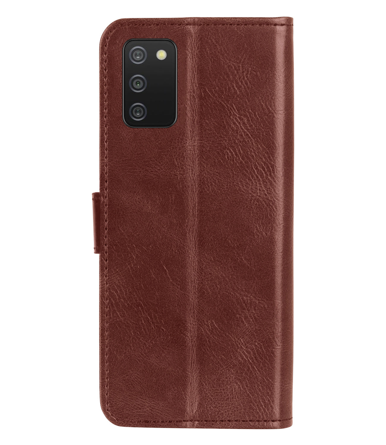 Samsung A03s Hoesje Book Case Kunstleer - Bruin