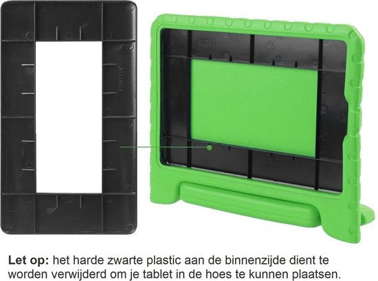 iPad Mini 3 Hoesje Kids Cover Bumper Met Screenprotector - Groen