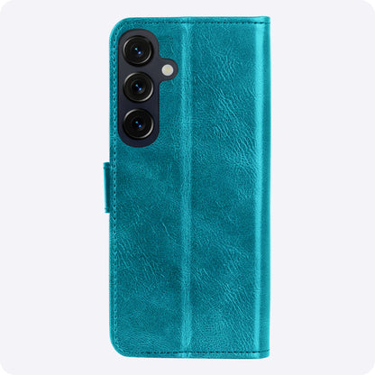 Samsung S26 Hoesje Bookcase Cover met Kaarthouder - Turquoise