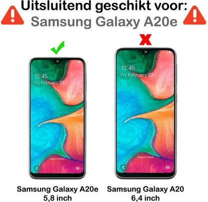 Samsung A20e Hoesje Siliconen Backcover Lichtgewicht - Zwart