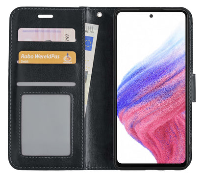 Samsung A53 Hoesje Book Case Kunstleer - Zwart