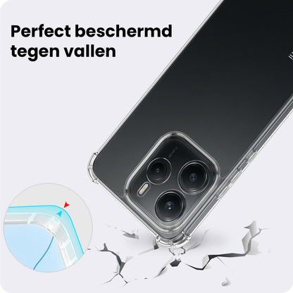 Xiaomi Redmi Note 14 5G Hoesje Shockproof Backcover Siliconen - Transparant