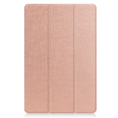 Lenovo Tab P11 Pro Trifold Bookcase Hoes met Penhouder Lenovo Pen - Rosé goud