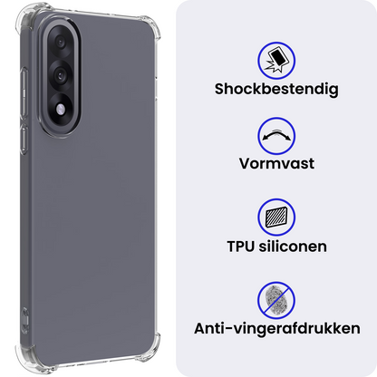 OnePlus Nord 5 Hoesje Shockproof Backcover Siliconen - Transparant