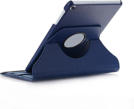 Samsung Galaxy Tab A 10.1 2019 Hoesje 360ðð Draaibare Book Case Kunstleer - Donkerblauw