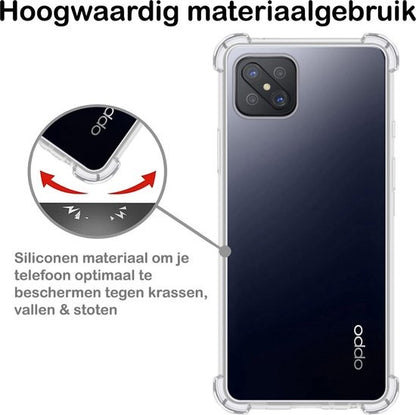 OPPO Reno4 Z 5G Hoesje Shockproof Backcover Siliconen - Transparant