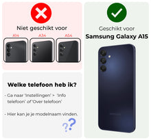 Samsung A15 Hoesje Bookcase Cover met Kaarthouder - Bruin