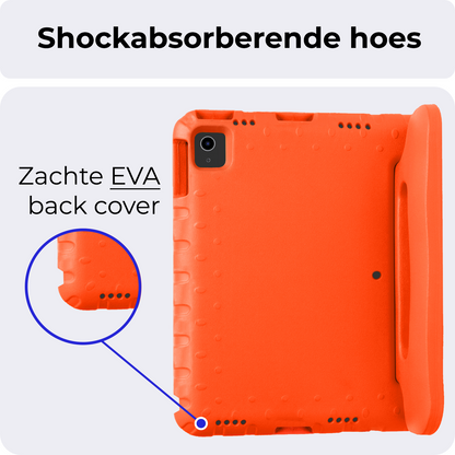 iPad Air 2024 / 2025 (13 inch) Kinderhoes Shockabsorberend Foam - Oranje