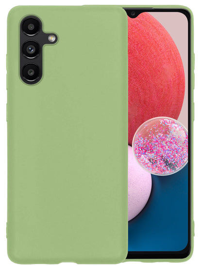 Samsung A13 5G Hoesje Siliconen Backcover Lichtgewicht - Groen