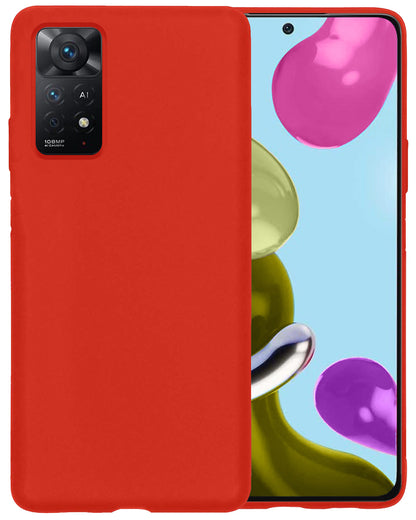 Xiaomi Redmi Note 11s Hoesje Siliconen Backcover Lichtgewicht - Rood