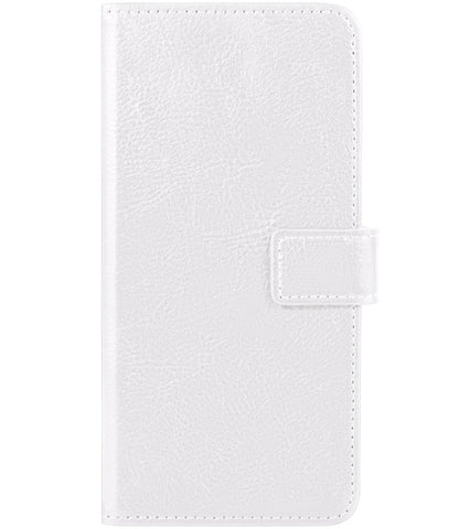 Samsung S22 Ultra Hoesje Book Case Kunstleer - Wit