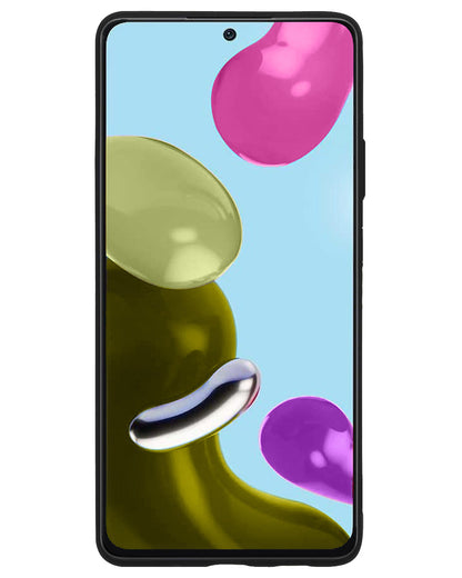 Xiaomi Redmi Note 11s Hoesje Siliconen Backcover Lichtgewicht - Zwart