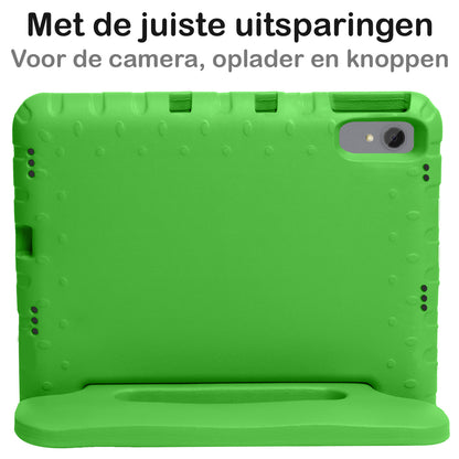 Lenovo Tab P11 Hoesje Kids Cover Bumper - Groen