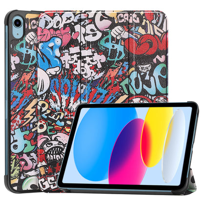 iPad 2022 / 2025 (A16 ) Trifold Bookcase Hoes - Graffity