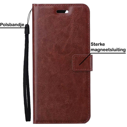 Samsung S22 Plus Hoesje Book Case Kunstleer - Bruin