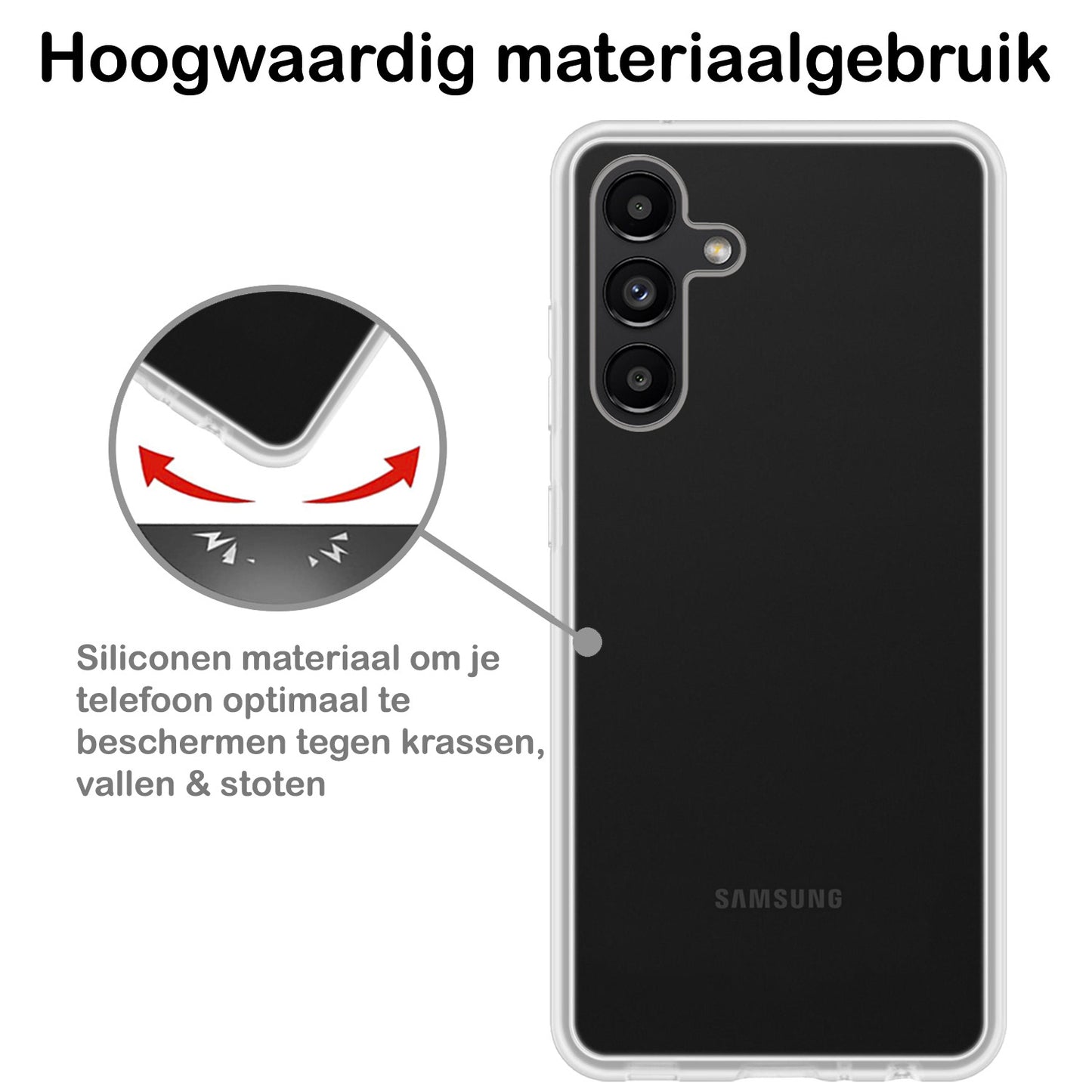 Samsung A13 5G Hoesje Siliconen - Transparant