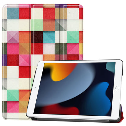 iPad 10.2 2021 Trifold Bookcase Hoes - Blokken