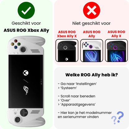 Xbox Ally Screenprotector Gehard Glas - Anti-kras