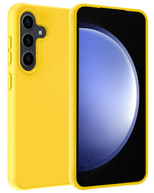 Samsung S23 FE Hoesje Siliconen Backcover Lichtgewicht - Geel