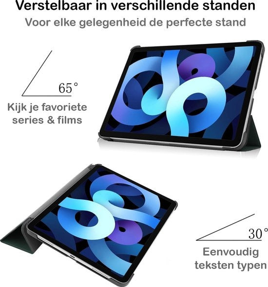 iPad Air 2020 Hoesje Book Case - Donkergroen