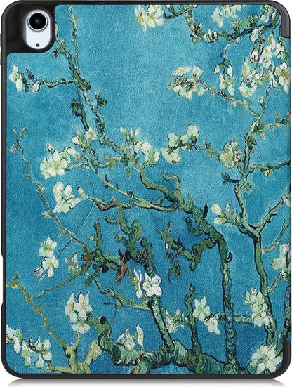 iPad Air 2020 Trifold Bookcase Hoes met Penhouder voor Apple Pen - Bloesem